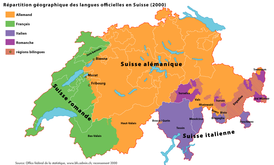 Carte de la Suisse Carte de la Suisse